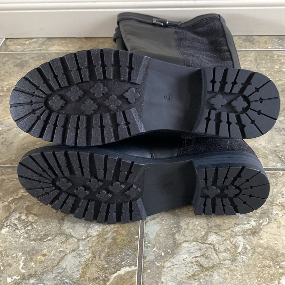 JustFab Black Riding Boots - Picture 3 of 9